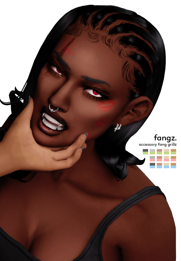 Maxis Match fangz by simsfinds - The Sims 4 Custom Content