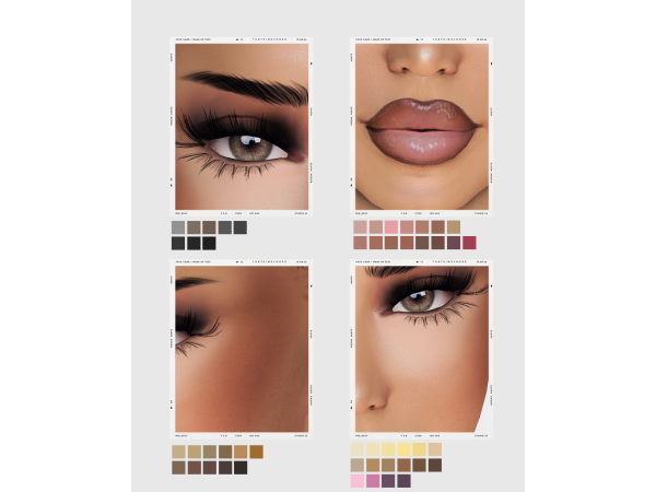 Sims 4 FACECARD makeup set by thatsims4hore