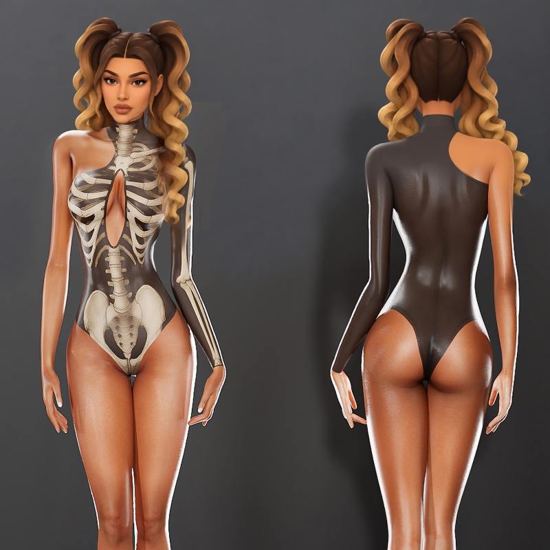 Maxis Match Cyber Void Bodysuit by cool_content_star - The Sims 4 Custom Content