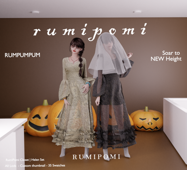 Alpha Rumpumpum_Helen Outfit Set by rumi_pomi - The Sims 4 Custom Content