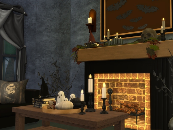 Sims 4 Warm And Wicked Living Room Part 2