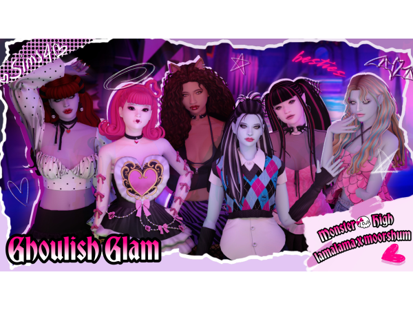 Sims 4 [moorshum x Lama Lama] ghoulish glam