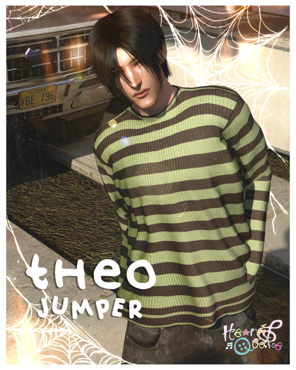Maxis Match heartquake theo jumper by simsfinds - The Sims 4 Custom Content