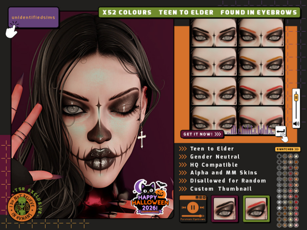 Sims 4 Paratoxic Eyebrows