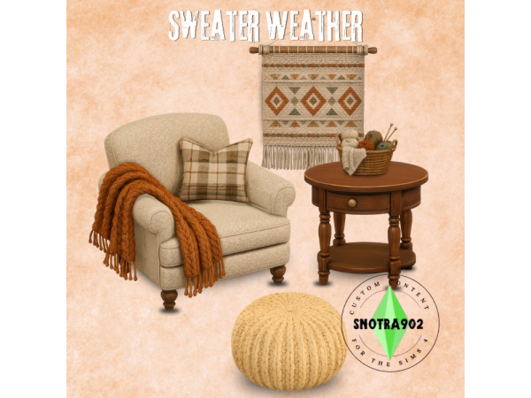 Sims 4 Sweater Weather Set By Snotra902