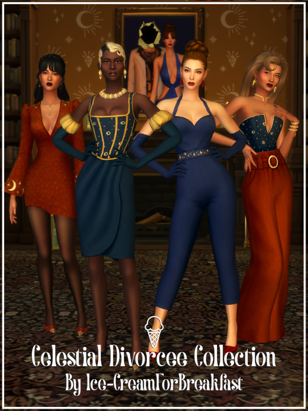 Maxis Match The Celestial Divorcee Collection by simsfinds - The Sims 4 Custom Content