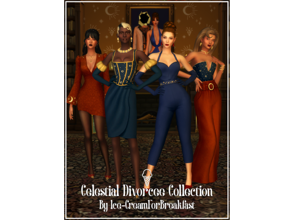 Sims 4 The Celestial Divorcee Collection by icecreamforbreakfast