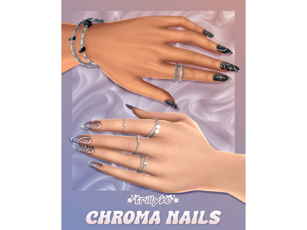 Sims 4 Chroma Nails by trillyke
