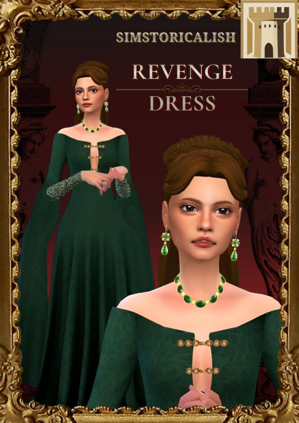 Maxis Match [Simstoricalish] Alicent's Revenge dress by simsfinds - The Sims 4 Custom Content