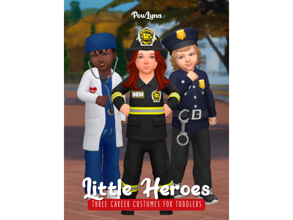 Sims 4 LITTLE HEROES by powluna