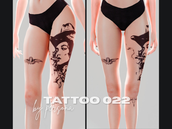 Sims 4 PERSONA - Tattoo XXII by simsbypersona