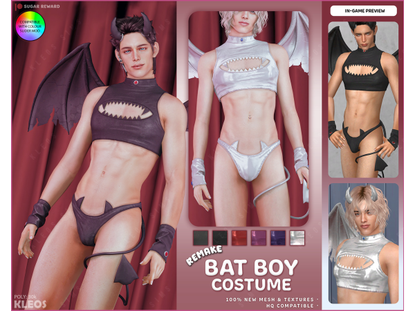 Sims 4 PEACH | Bat Boy Costume by kleossims
