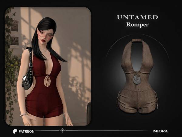 Sims 4 Untamed Romper by MioraTR