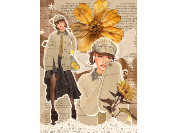Sims 4 happy fall lookbook by peppermxntss