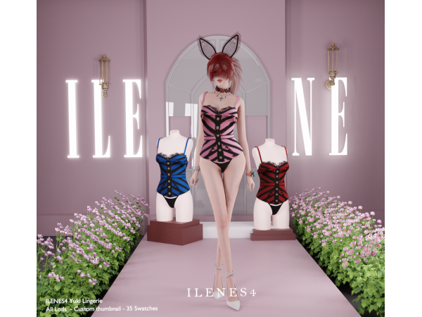 Sims 4 ILN. Yuki Lingerie