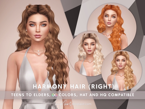 Sims 4 Harmony Hair RIGHT