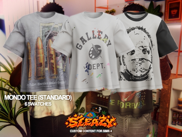 Sims 4 SLEAZY - Mondo Tee (Standard Version)