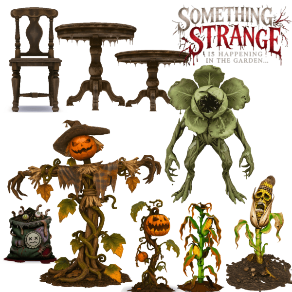 Mix KL Sims Halloween Set Something Strange Part III by simsfinds - The Sims 4 Custom Content