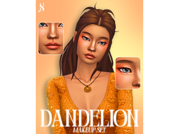 Sims 4 Dandelion Makeup Set by starzsims