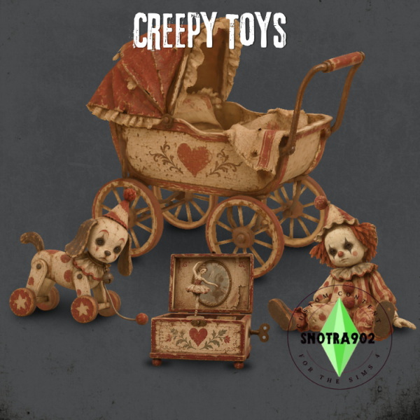Maxis Match Creepy Toys by simsfinds - The Sims 4 Custom Content