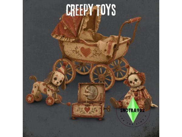 Sims 4 Creepy Toys By Snotra902