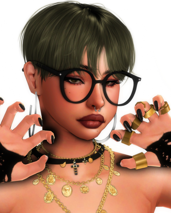 Alpha Luz Lopez Townie Makeover by simsfinds - The Sims 4 Custom Content
