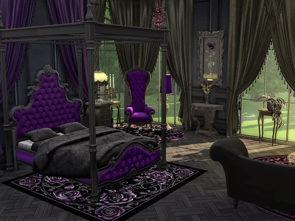 Sims 4 Velvet Shadows Bedroom