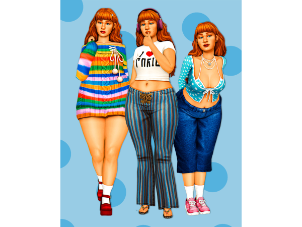 Maxis Match BECCA HUGGINS LOOKBOOK froot by plasma - The Sims 4 Custom Content