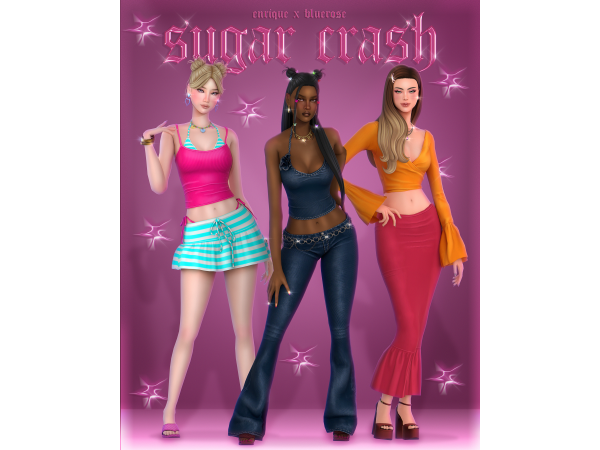Maxis Match Sugar Crush by Enrose - The Sims 4 Custom Content