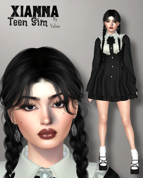Alpha Xianna (Teen Sim) by yolimi - The Sims 4 Custom Content
