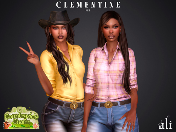 Mix Countryside Charm CLEMENTINE set by ali1 - The Sims 4 Custom Content