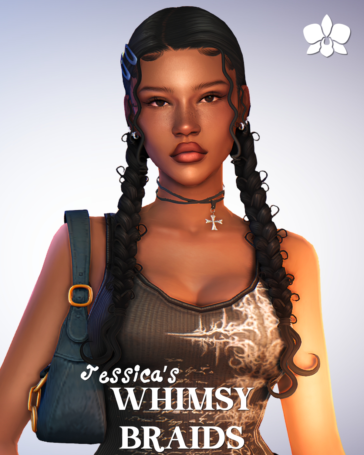 Maxis Match Jessica's Whimsy Braids by simsfinds - The Sims 4 Custom Content