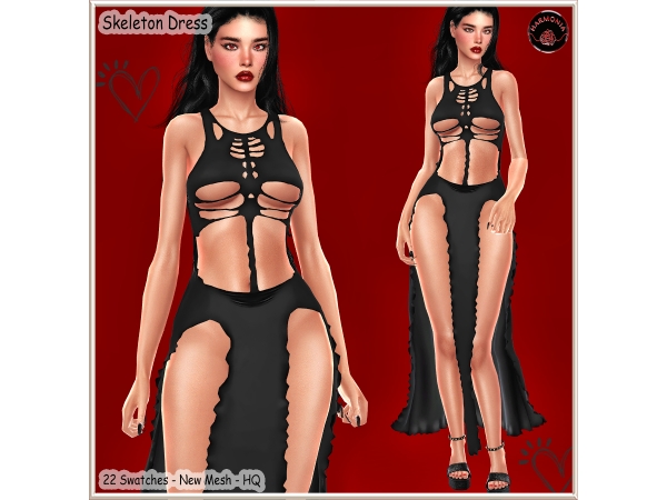 Sims 4 Skeleton Dress
