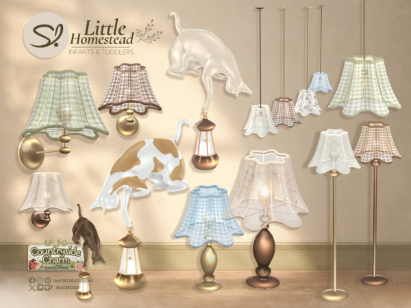 Alpha Little Homestead Lamps - The Sims 4 Custom Content