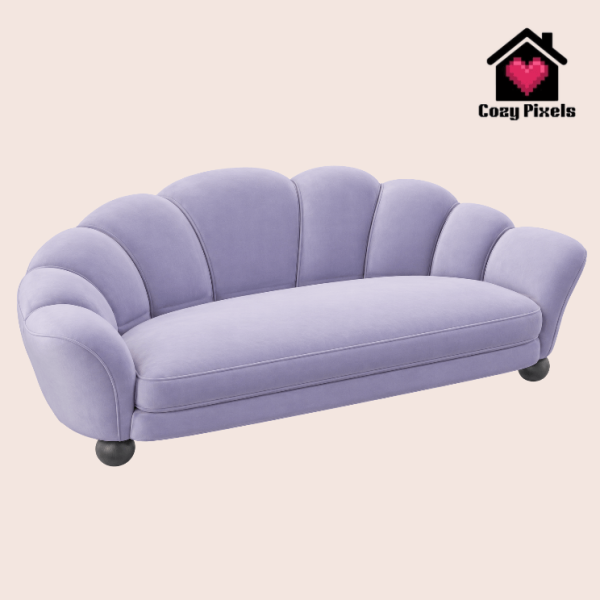 Maxis Match Velvet Sofa by simsfinds - The Sims 4 Custom Content