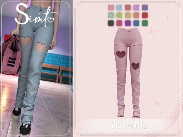 Alpha Vivi Pants - The Sims 4 Custom Content