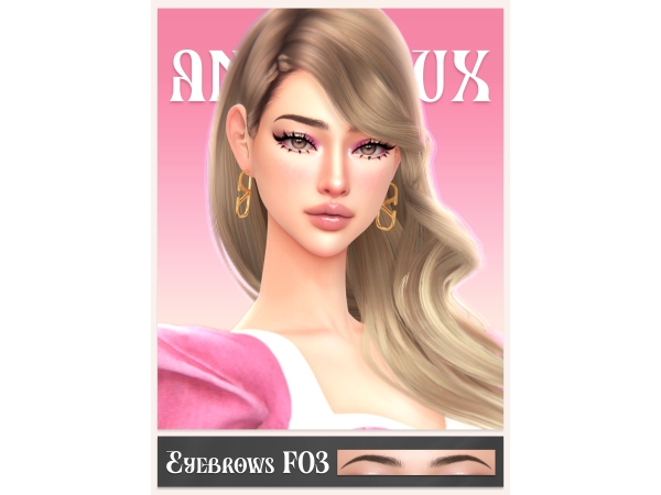 Sims 4 ANX-HOLO - Eyebrows F03