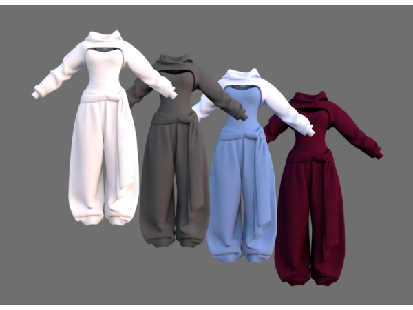 Sims 4 Cozy Streetwear Jumpsuit