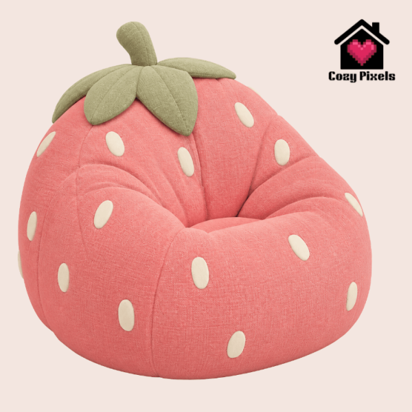 Alpha Strawberry Bean Bag by simsfinds - The Sims 4 Custom Content