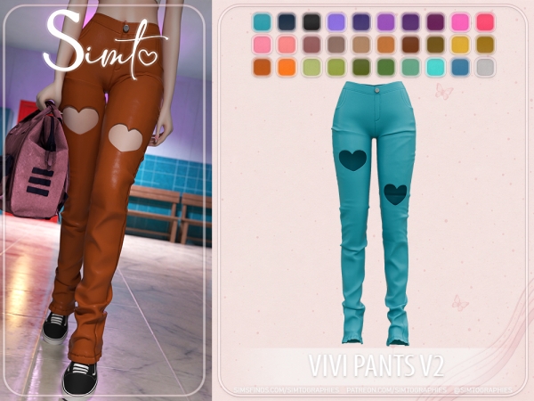 Alpha Vivi Pants V2 - The Sims 4 Custom Content