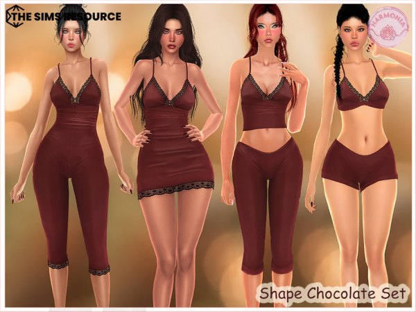 Sims 4 Shape Chocolate Set