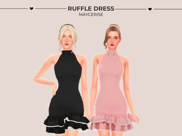 Sims 4 ♡ Ruffle Dress - Headband