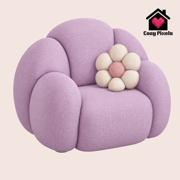 Alpha Daisy Cozy Armchair by simsfinds - The Sims 4 Custom Content