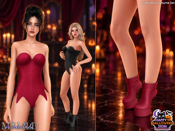 Sims 4 Little Devil Costume Set