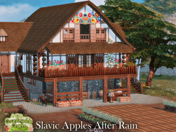 Sims 4 Slavic Apples After Rain l CC only TSR