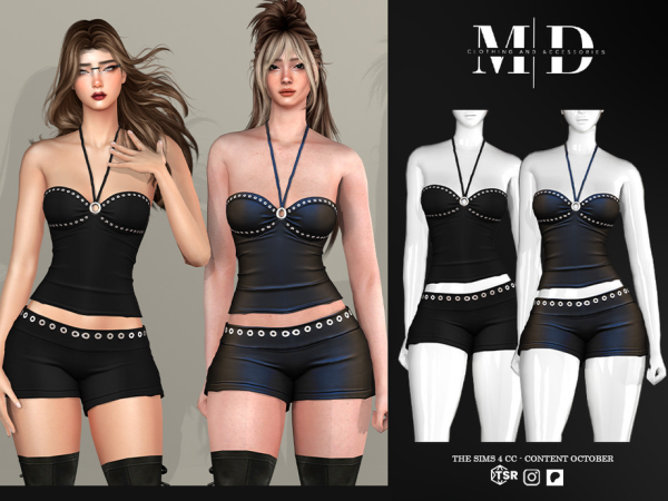 Sims 4 Sara two-piece set