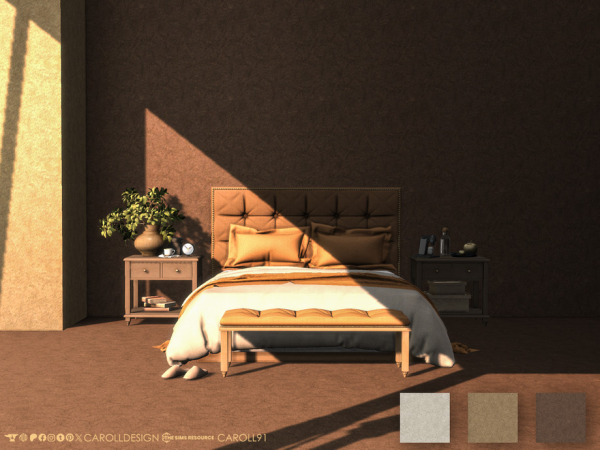 Sims 4 Velluto Fabric Wall