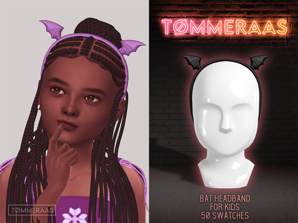 Sims 4 TØMMERAAS | Bat Headband for Kids