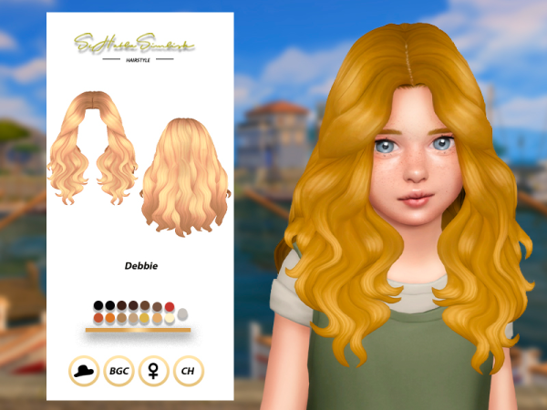 Sims 4 Debbie Hairstyle for Children by sehablasimlish