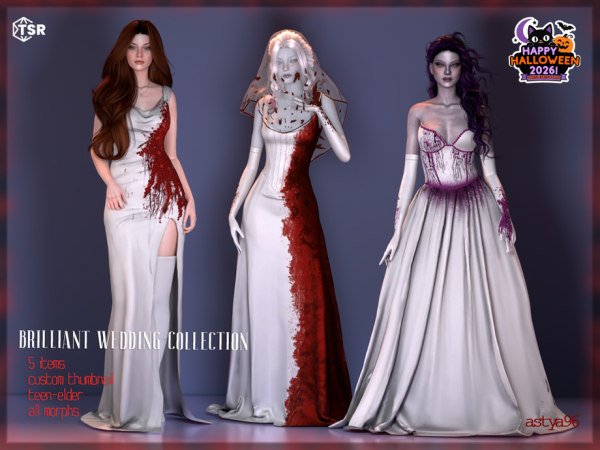 Sims 4 Brilliant Wedding Collection by astya96cc